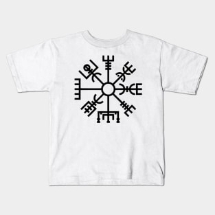 Vegvisir Norse Viking Compass Pagan Wayfinder Kids T-Shirt